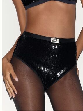 Love Stories Moonflower High-Waisted Sequin Briefs